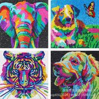 4-In-1 Diamond Painting Kit Diy Mosaic Diamond Handmade Children'S Toy 5D Sticker Full Diamond 4-piece set (dab272+dab273+dab031+dab129)