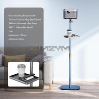 Projector Stand - Height & Angle Adjustable Floor Stand with Storage Tray, Heavy Duty - Perfect for Stage, Studio, & Office