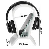 Wood Headphone Stand with Phone Holder, Headest Hanger Holder Mount, U Shape Earphone Stand Desk Display balta