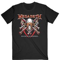 Men's Megadeth Killing Is My Business (Back Print) Slim Fit T-shirt X-Large 3XL gray