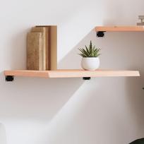 Półka, 60X50X(2-4) Cm, Surowe Lite Drewno Dębowe