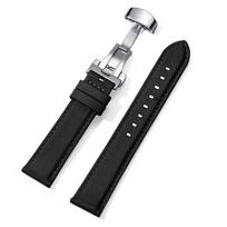 20/22mm Sailcloth Nylon Watch Band for Seiko Butterfly Buckle Men's Casual Sport Strap Quick Release Black Green Wristwatch Band 20mm&with Silver buckle juoda