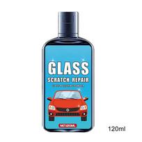 Auto Glass Scratch Repair Liquid 120ml Window Polishing Remover With Cleaning Sponge Multifunctional Glass Scratch Remover Care