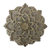 Mandala Wall Hanging Lamp Colorful Gradients USB LED Bedroom Ambient Lamp Multilayered Ornaments Lighting Gift for Holiday Party black
