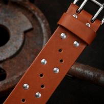 Full Grain Cowhide Lifting Belt Adjustable Brown Leather Weightlifting Belt  Deadlift Training ruda