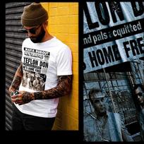 Gangster T-shirt Tops Tees Unisex john Gotti urban hip hop hustle mafia mob thug white tee S