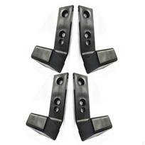 4 Pieces Barbell Rack Dumbbell Rod Organizer Space Saving Practical Easy to Install Holder