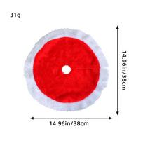 1 vnt. Namų lauko Kalėdų dekoracija pliušinis Kalėdų eglutės sijonas 1 pc red