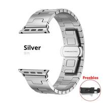 Titano spalvos juosta Apple Watch Series 11 46mm 42mm dirželis Nerūdijančio plieno H formos plieninė juosta iWatch Ultra 3 2 49mm 45mm 40 41mm SE3 44mm Apyrankė 38mm 40mm 41mm sidabras
