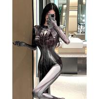 Uniform Cosplay Spider Costume Anime One Piece Jumpsuit in Body Suits for Bodysuit Women Long Sleeve Romper Jumpsuits P2U2 40-60kg abrikosas