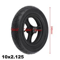 10 colių padanga ir vidinė padanga padidintam paspirtuko stabilumui 10x2 125 black