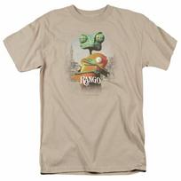 Rango Plakatas Meno Marškinėliai Vyriški Licencijuotas Filmas Ponas Timms Smėlio Unisex Marškinėliai L