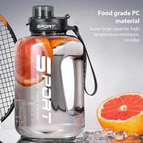 1.2L/1.7L Large Capacity Ton Bucket Water Bottle Large Belly Cup Fitness Sports Water Bottle Portable Plastic Space Cup 1.2L