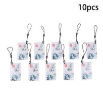 10Pcs 13.56Mhz Ic Card Ttlock Ble Electronic Smart Door Lock Card Digital Smart Fingerprint Locks Unlock Small Rfid Card as the picture