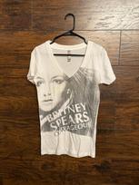 Britney Spears Outrageous Song T-shirt Junior Tee V-Neck L