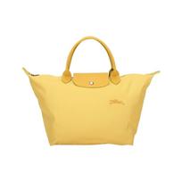 LONGCHAMP Le Pliage Perdirbto Poliamido Drobės Koldūno Formos Rankinė Vidutinio Dydžio Moteriška Geltona Yellow geltona