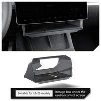 Easy Install Tool-Free For Tesla Model 3/Y Juniper/Launch 2026 Center Console Screen Under Storage Box Hidden Organizer Tray