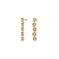 Swarovski Madingi kristaliniai auskarai moterims, auksiniai 5640043 auksas