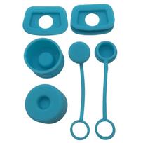 18-6pcs Silicone Spill Proof Stopper for Stanley Cup 40oz/ 30oz Tumbler Accessories Straw Cap Cover Spill Stopper Leak Stopper mėlyna
