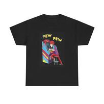 Men's and Women's T-shirts 80s Arcade Gaming Pew Pew L