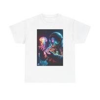 Men's and Women's T-shirts Mushroom Astronaut Graphic M