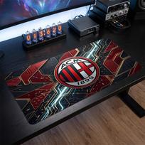 AC Milan Printed Large Mouse Pad, Non Slip Soft Rubber Gaming Desk Mat for Office Laptop Computer Decor 30cmx60cm（11.8x23.6inch）