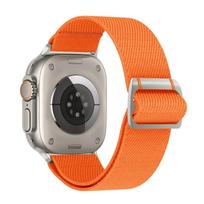 For Watch Straps 1-11 Generations / Ultra3 / SE3 Watch Keeper Nylon Woven Strap with 26mm Band Width and Snap Fastener 42/44//45/46/49&38/40/41mm ryškiai rožinė