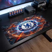 Chelsea FC Printed Large Mouse Pad, Non Slip Soft Rubber Gaming Desk Mat for Office Laptop Computer Decor 30cmx60cm（11.8x23.6inch）