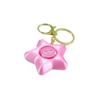 Hanging 3D Printed Rotating Dice Star Pendant PLA Mini Fidget Spinner Waterproof Key Ring Funny Fidget Daily rožinė