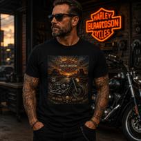 Harley Davidson Eagle Mosaic 3D Vintage Biker- S