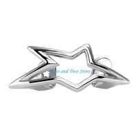 HX6F Hollow Star Grillzs Teeth Jewelry Smooth Copper Crafted Hip Hop Styles sidabras