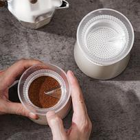 Single Dual Valve Compatible Moka Pot Dosing Funnel Coffee Dosing Ring  Coffee Dosing Application 3cup transparent