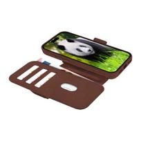 Dbramante 1928 lynge ms - skórzane etui do iphone 17 pro max kompatybilne z magsafe (dark tan)