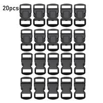 Side Release Paracord Bracelet Accessories Outdoor Bag Buckles Strap Webbing Tool Curved Buckle 20pcs