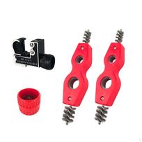 Pipe Cutter Multifunctional Professional Tube Cutting with Cleaning Brush red