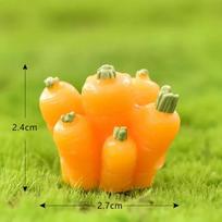 Animacinis triušis morka miniatiūrinis pasakų sodo aksesuaras mikro peizažo kaktuso dekoracija rankų darbo amatas dovana ornamentai Carrot