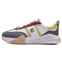 FILA plytų rašto sintetinės odos dviejų sluoksnių karvės odos patogūs sportiniai žemi batai kasdieniam gyvenimui moteriški kedai Pilki F12W211119FNQ 36