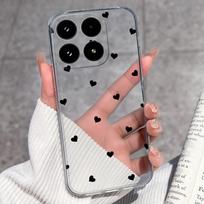 Auksinio karūnos raidžių rašto telefono dėklas Xiaomi 17 15T Mi 10 12 12S 11 11T Pro minkštas galinis dangtelis skaidrus silikoninis dulkėms atsparus apvalkalas Xiaomi Capa Xiaomi 17