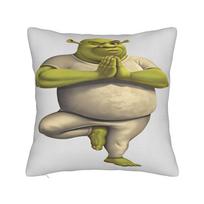Shreks Pun Collage Pillowcases  Retro Trendy Pillow Case For Couch Sofa Bedroom Soft Pillow Cover 12x12Inch