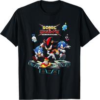 Sonic the Hedgehog, Sonic X Shadow Generations - Key Art T-Shirt S įvairiaspalvis
