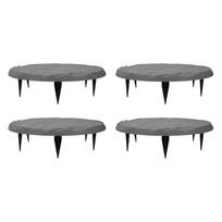 Outdoor Step Stones Decorative Polypropylene Resin Stepping Stones With Ground Stakes For Lawn Garden Pathway