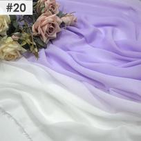 1x1.45m Gradient Color Chiffon Fabric 100D Organza Tulle Fabric for DIY Ancient Style Hanfu Wedding Dress Sewing Stage Costume 1x1.45m