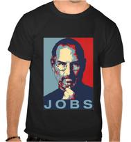 26 Steve Jobs Logo Black T-Shirt -1054- Unisex T-Shirt L