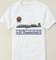 358-ojo naikintuvų eskadrono A-10 Thunderbolt atakos lėktuvo marškinėliai Vasariniai medvilniniai trumpomis rankovėmis apvalia kaklo iškirpte vyriški marškinėliai Nauji S-3XL S gray