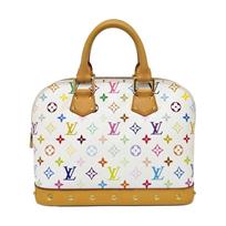 [Pre-Owned] Alma Gold Studded Zipper Closure PVC Shell Handbag - Very Good #1L5MASW ONE SIZE