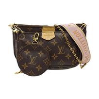 [Naudotas] Louis Vuitton Multi Pochette Accessoires 'Rudo Monogramos Drobė' - Labai Geros Būklės #N4I0QK ONE SIZE
