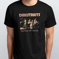 American Dire Straits Graphic T-SHIRT Black XL