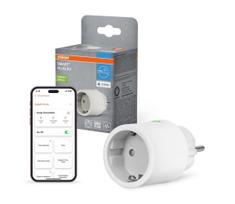 Osram - Išmanioji kištukinė rozetė SMART+ MATTER SCHUKO 2300W/230V/10A Wi-Fi balta
