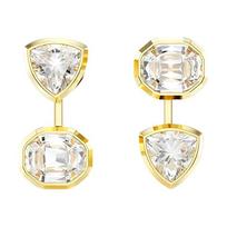 Swarovski Imber asimetriško dizaino paauksuoti auskarai, tokio pat stiliaus vyrams ir moterims, aukso 5705461 auksas