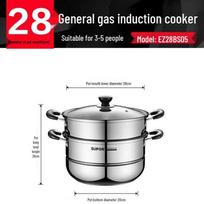SUPOR 304 Stainless Steel 28cm Double-Layer Steamer Pot